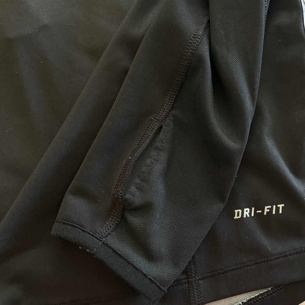 Nike Pro Dri-FIT Womens Half Zip Long Sleeve Training Top Black L 685969-010 - Picture 7 of 11